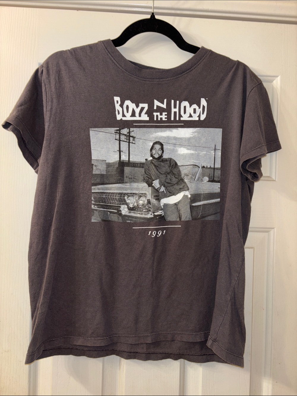 Mad - Boyz in the hood Graphic Tee - Charcoal Med EUC